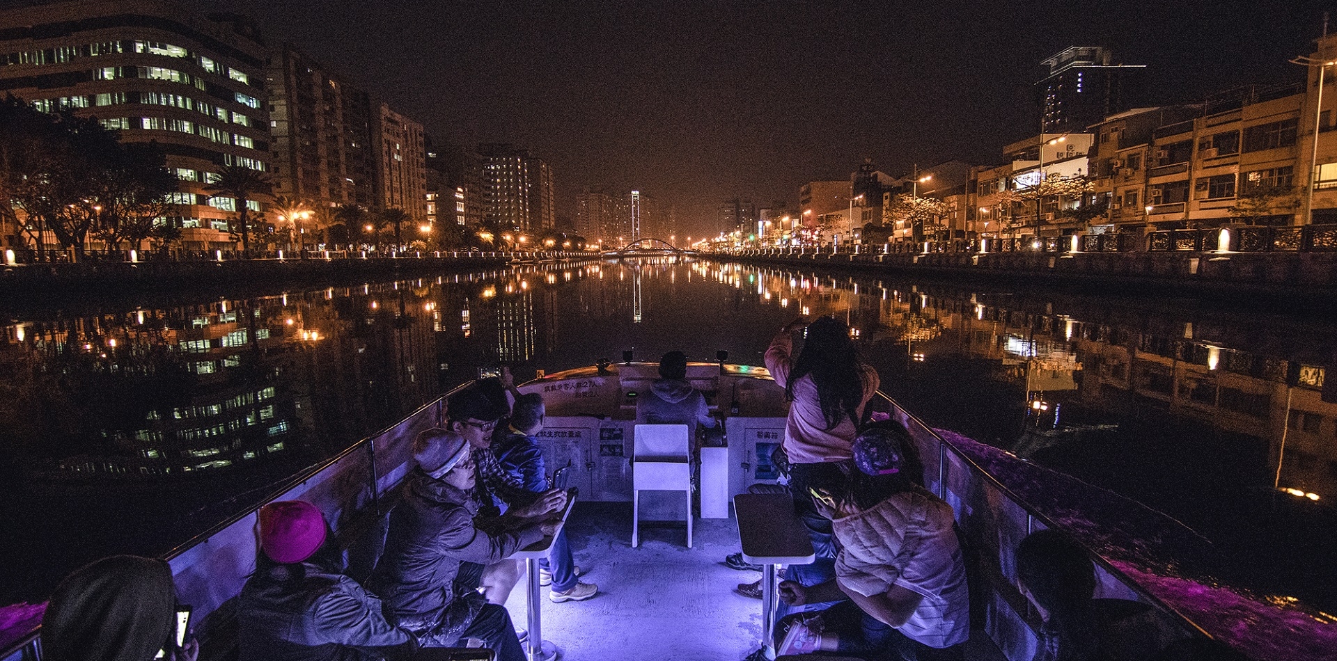 3.安平運河平底船_夜景 3.安平運河平底船_夜景